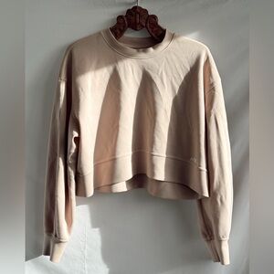 AYBL Beige Cropped Sweatshirt